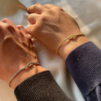 Minimalistische knoop armband
