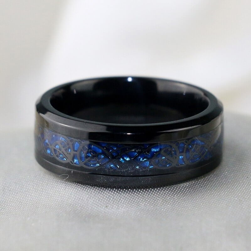 Blauwe saffier ring