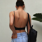 Low back wireless bra