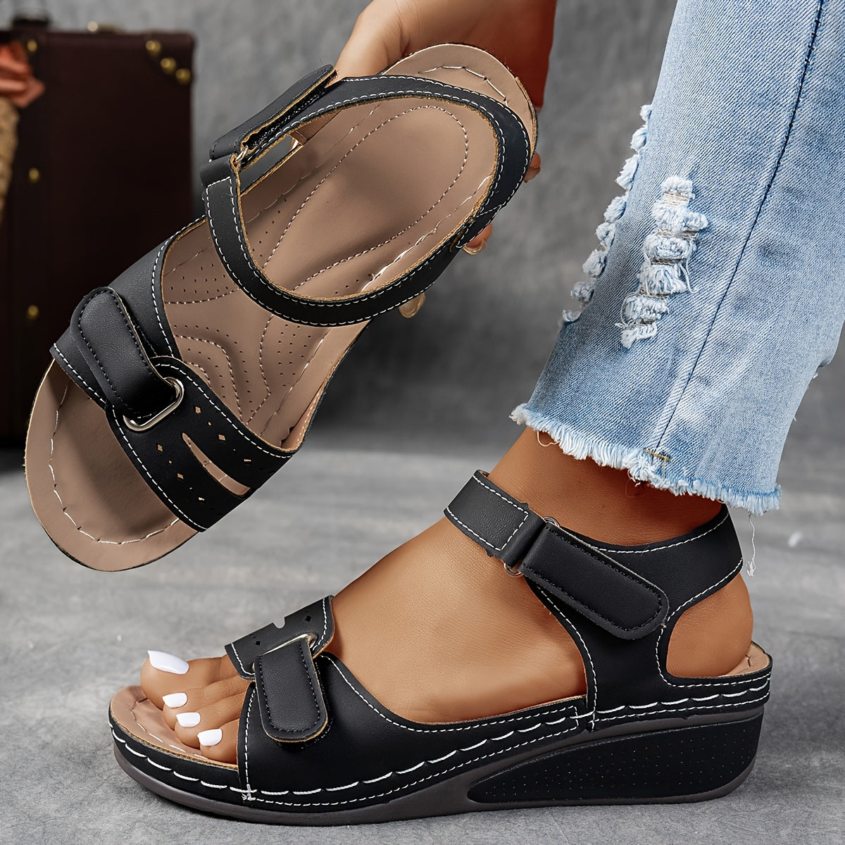 Sandalen met verstelbare banden