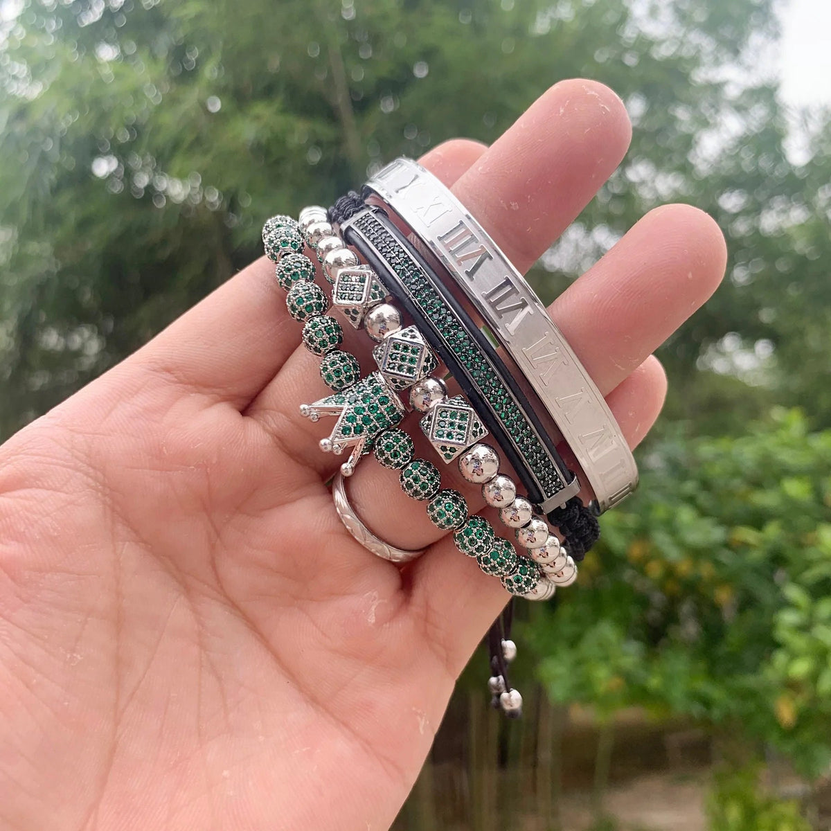 Gevlochten armband I am queen