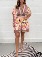 Odette plus size playsuit