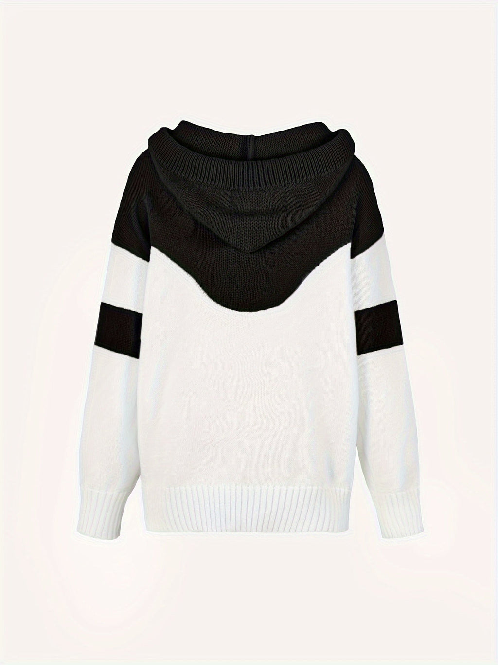 Sweater met capuchon en koord