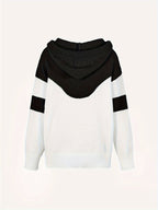 Sweater met capuchon en koord