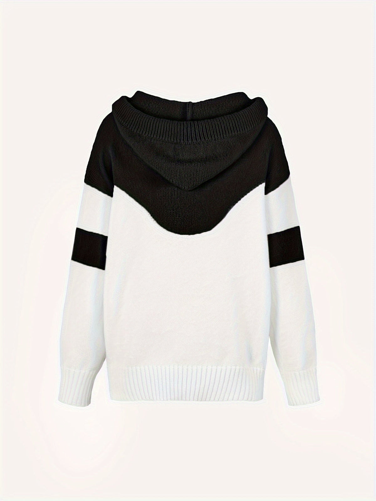 Sweater met capuchon en koord