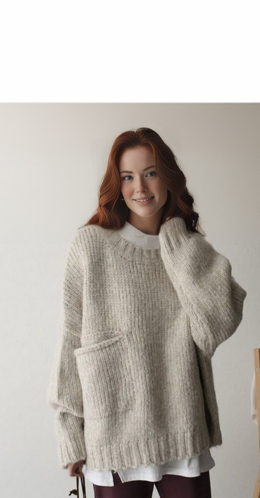 Oversized gebreide trui — afbeelding 18