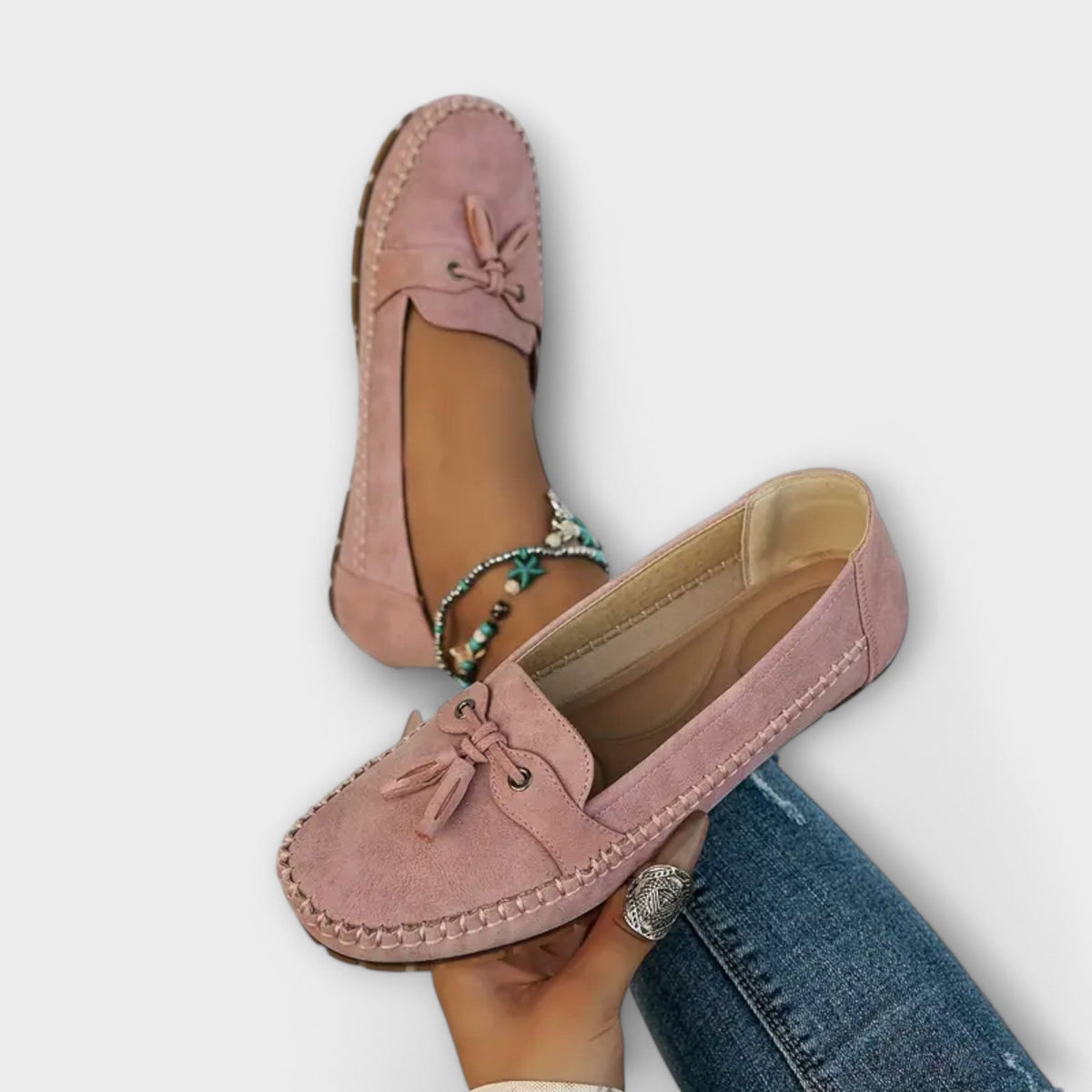 Uniseks loafers met instapmodel