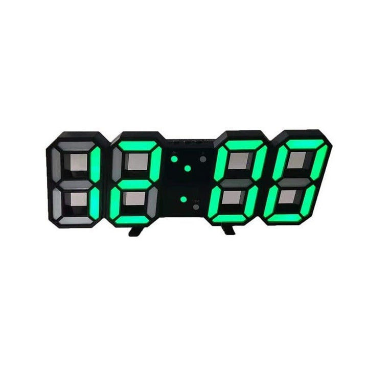 3D LED wandklok met dimbare verlichting