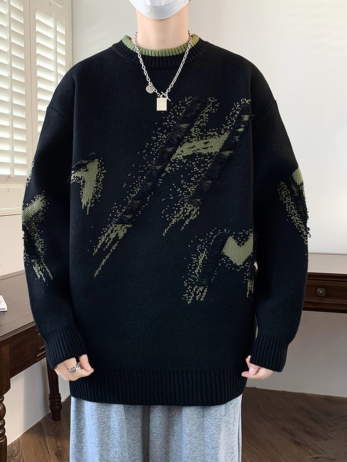 Oversized gebreide trui – Liva