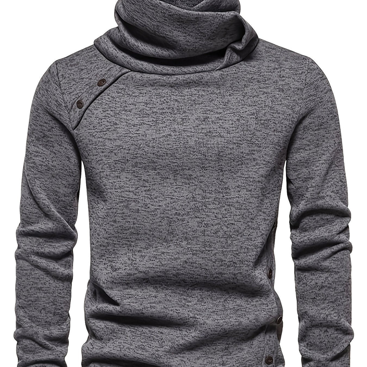 Roger | Herentrui met watervalkraag en knoopdetails