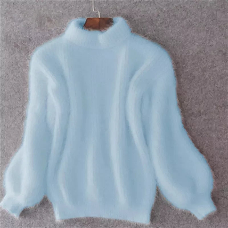 Casual angora gebreide damestrui