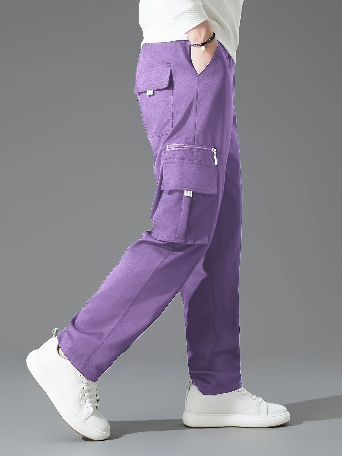 Lando | Herencargobroek met verstelbare taille