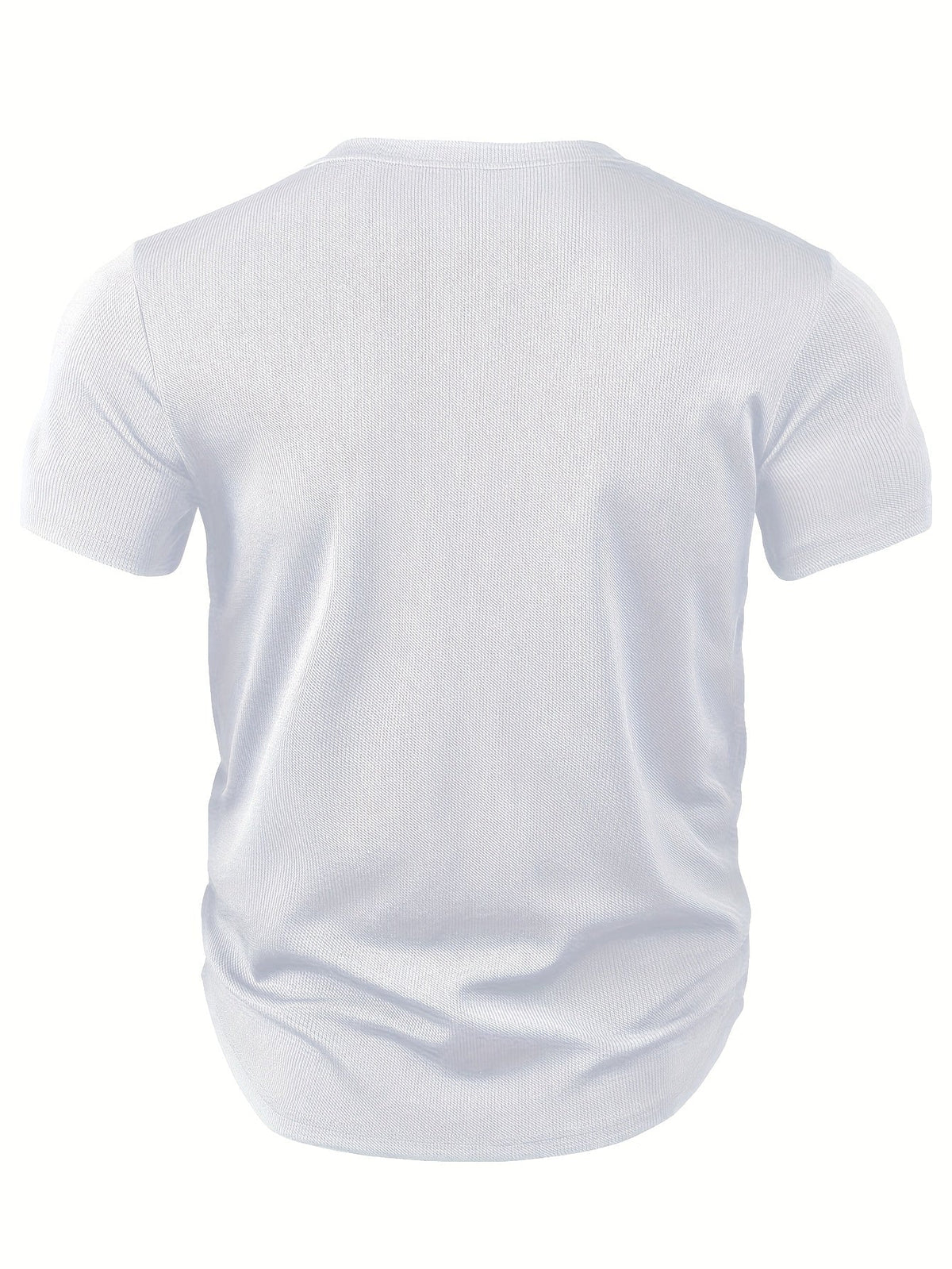 Heren T-shirt met diepe V-hals en textuur