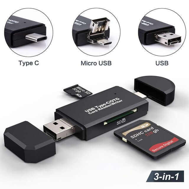 4-in-1 kaartlezer