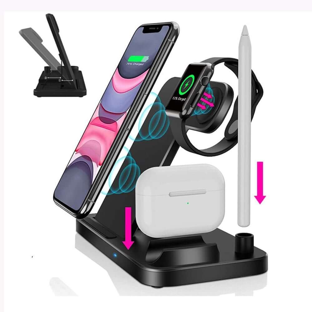 Draadloos oplaadstation, 4-in-1