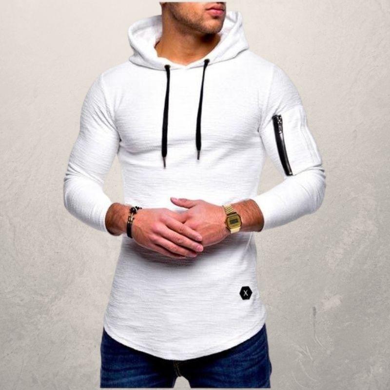 Slim fit hoodie voor heren
