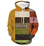 3D plaid hoodie