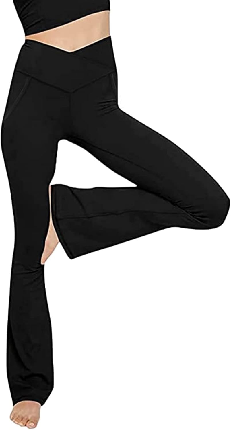 Flared yoga leggings
