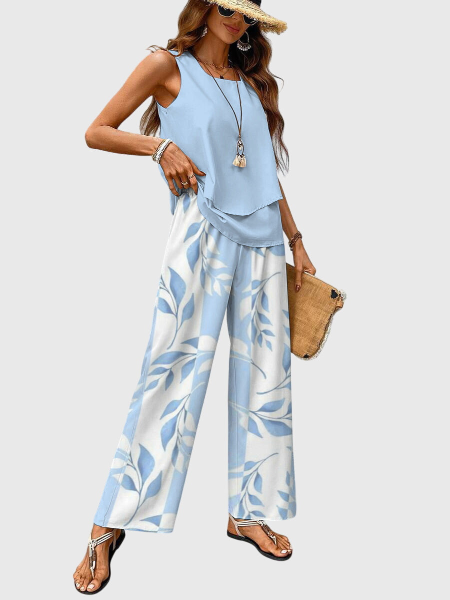 Lily | Tweedelige dameszomerset met vierkante hals