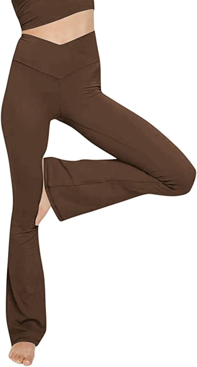 Flared yoga leggings