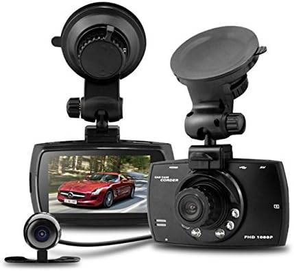 Dual lens auto dashcam G30 2.7" LCD full HD 1080P met g-sensor