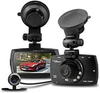 Dual lens auto dashcam G30 2.7" LCD full HD 1080P met g-sensor