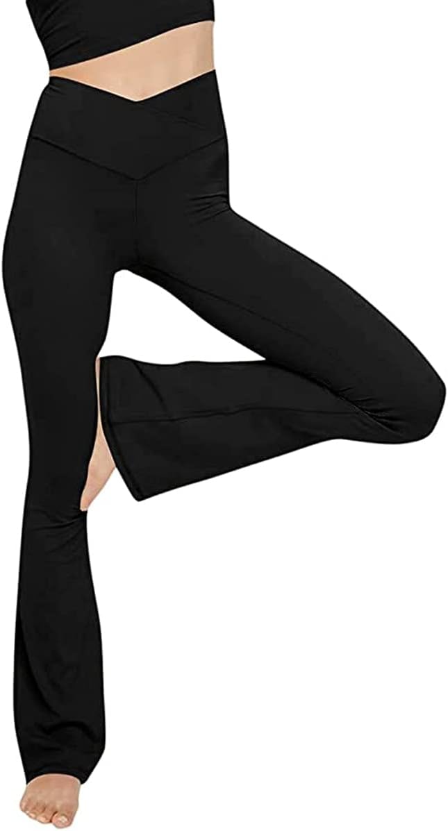 Flared yoga leggings