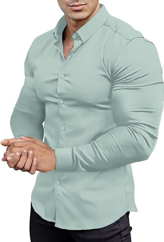 Kreukvrij slim fit overhemd voor heren