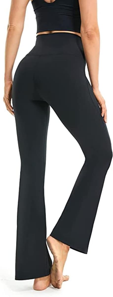 Flared yoga leggings