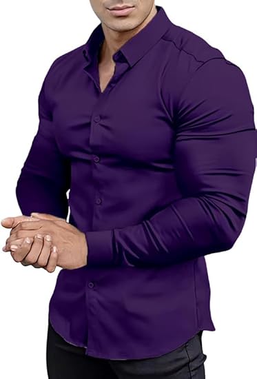 Kreukvrij slim fit overhemd voor heren