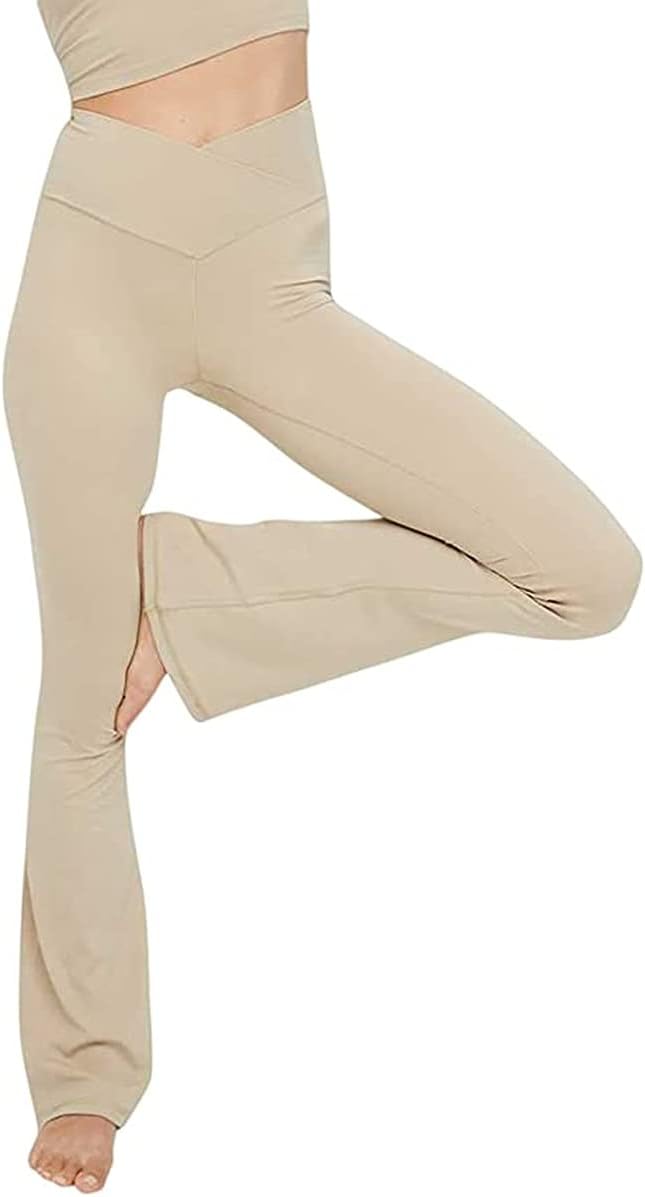 Flared yoga leggings