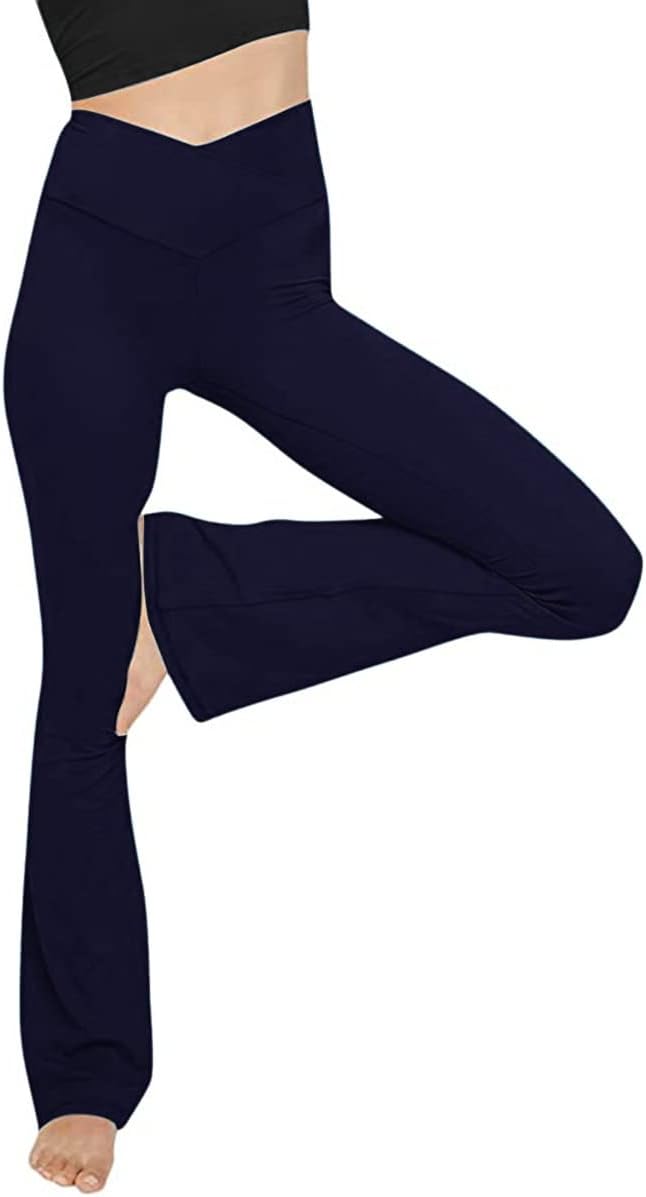 Flared yoga leggings