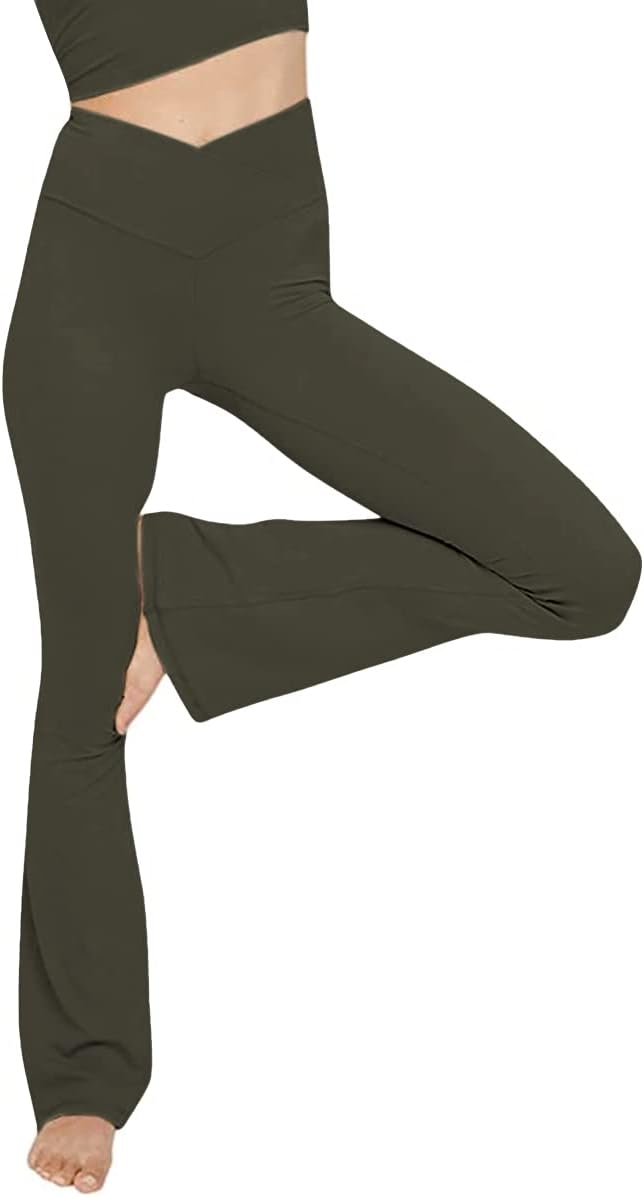 Flared yoga leggings