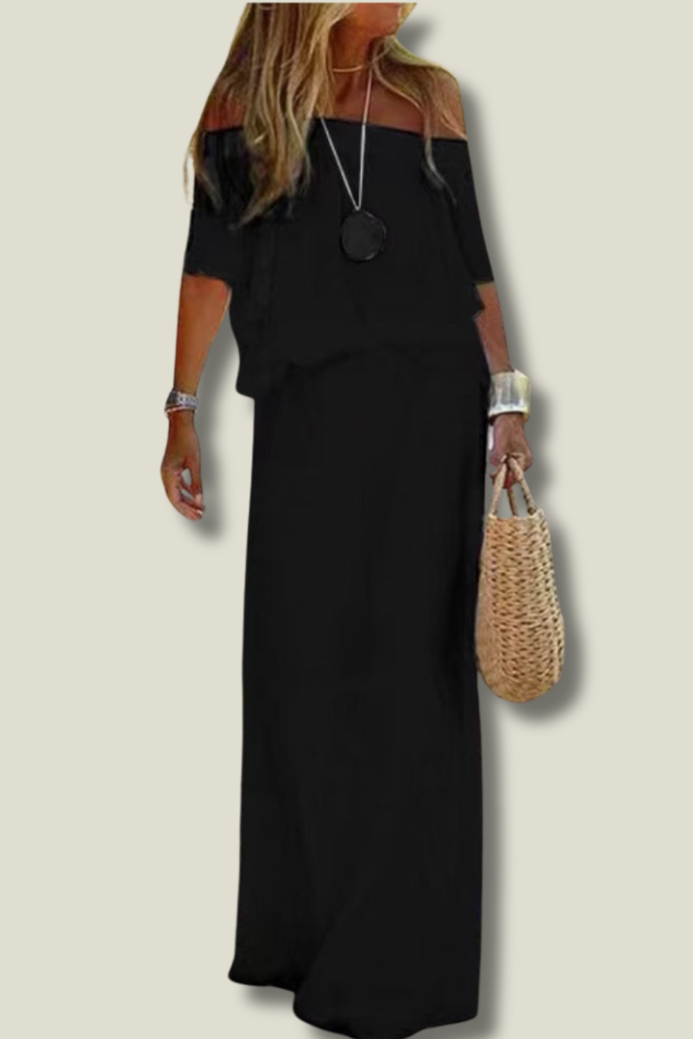 Off shoulder zomerjurk