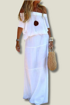 Off shoulder zomerjurk