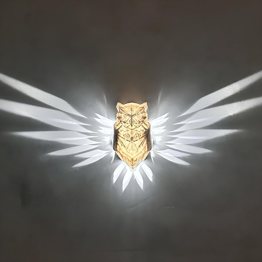 Verlichte vleugels wandlamp