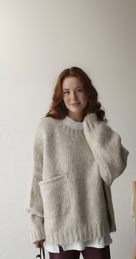 Oversized gebreide trui – Noor