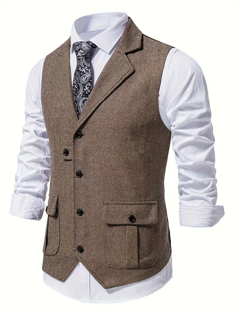 Herringbone blazer voor heren