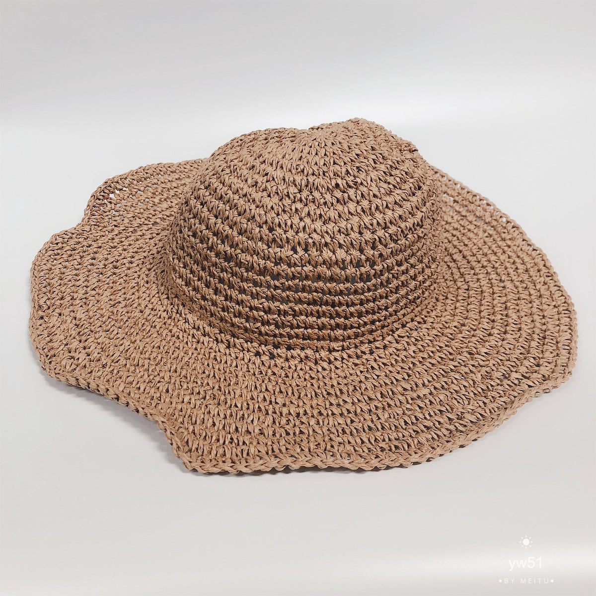 Luchtige vakantiegeschikte zomerstrandhoed voor dames