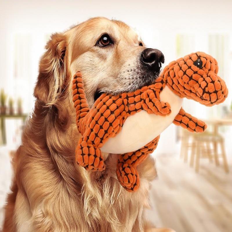 Zachte knuffeldinosaurus voor huisdieren