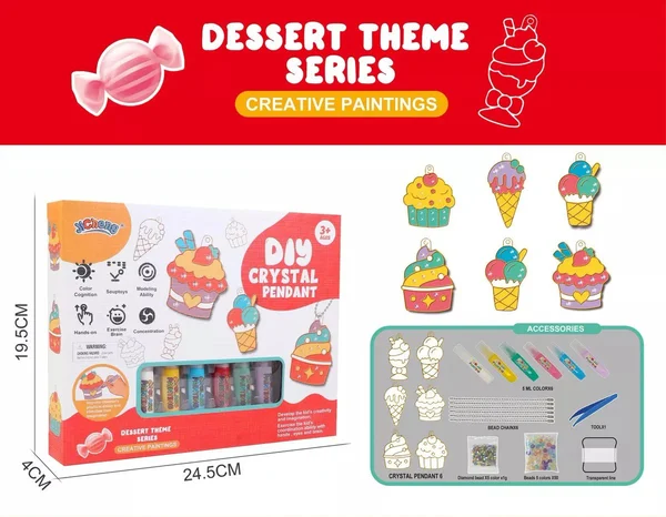 DIY-knutselset met kristallen voor kinderen
