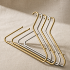Massieve matte kledinghangers – set van 5