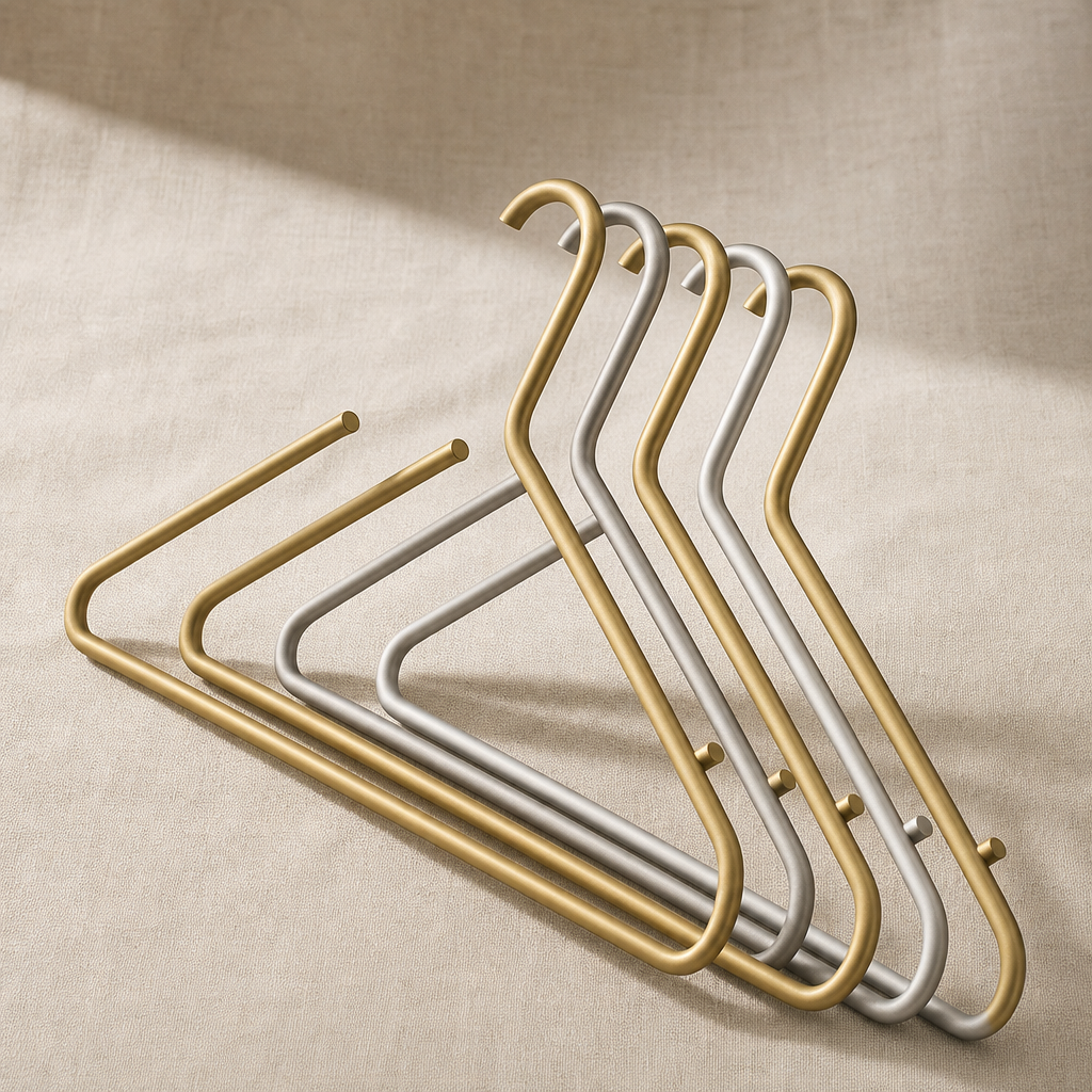 Massieve matte kledinghangers – set van 5