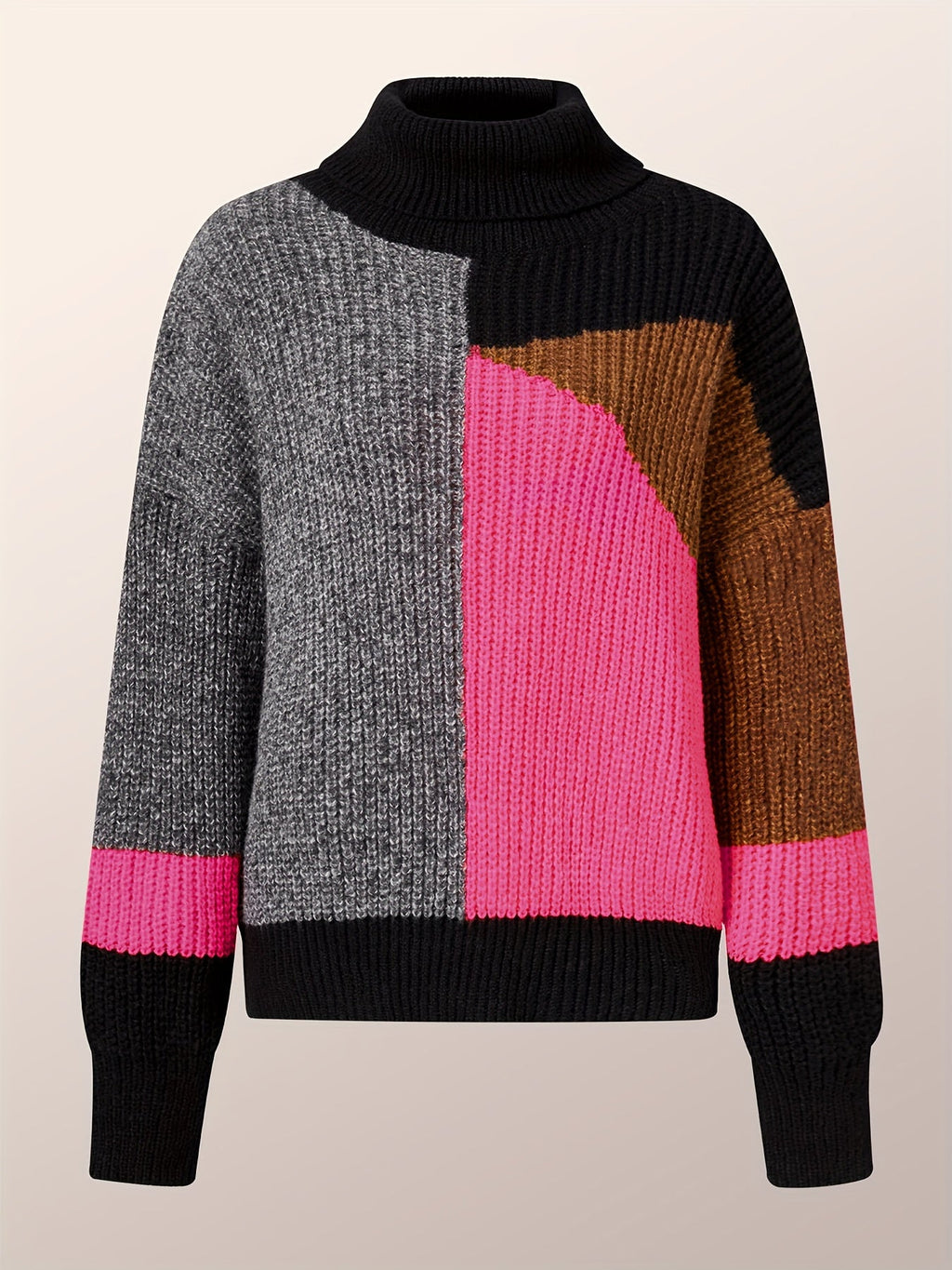 Warme sweater met col