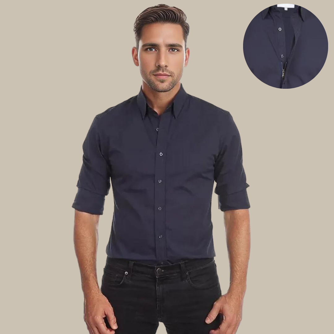 UltraFlex overhemd – kreukvrije blouse met rits