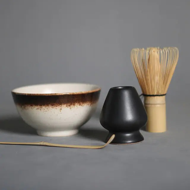 Traditionele matcha cadeauset