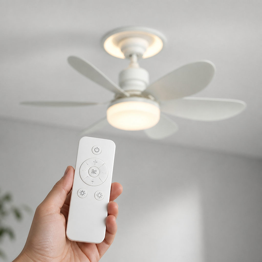 2-in-1 plafondlamp met stille ventilator