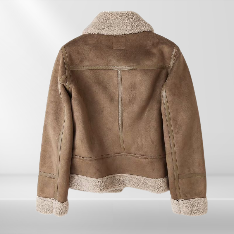 Dames sherpa bomberjack van fleece met rits — afbeelding 19