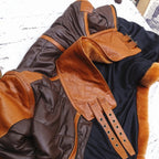 Milan leren aviatorjack
