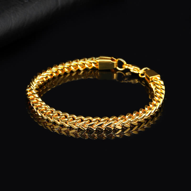 Slangenkettingarmband voor heren